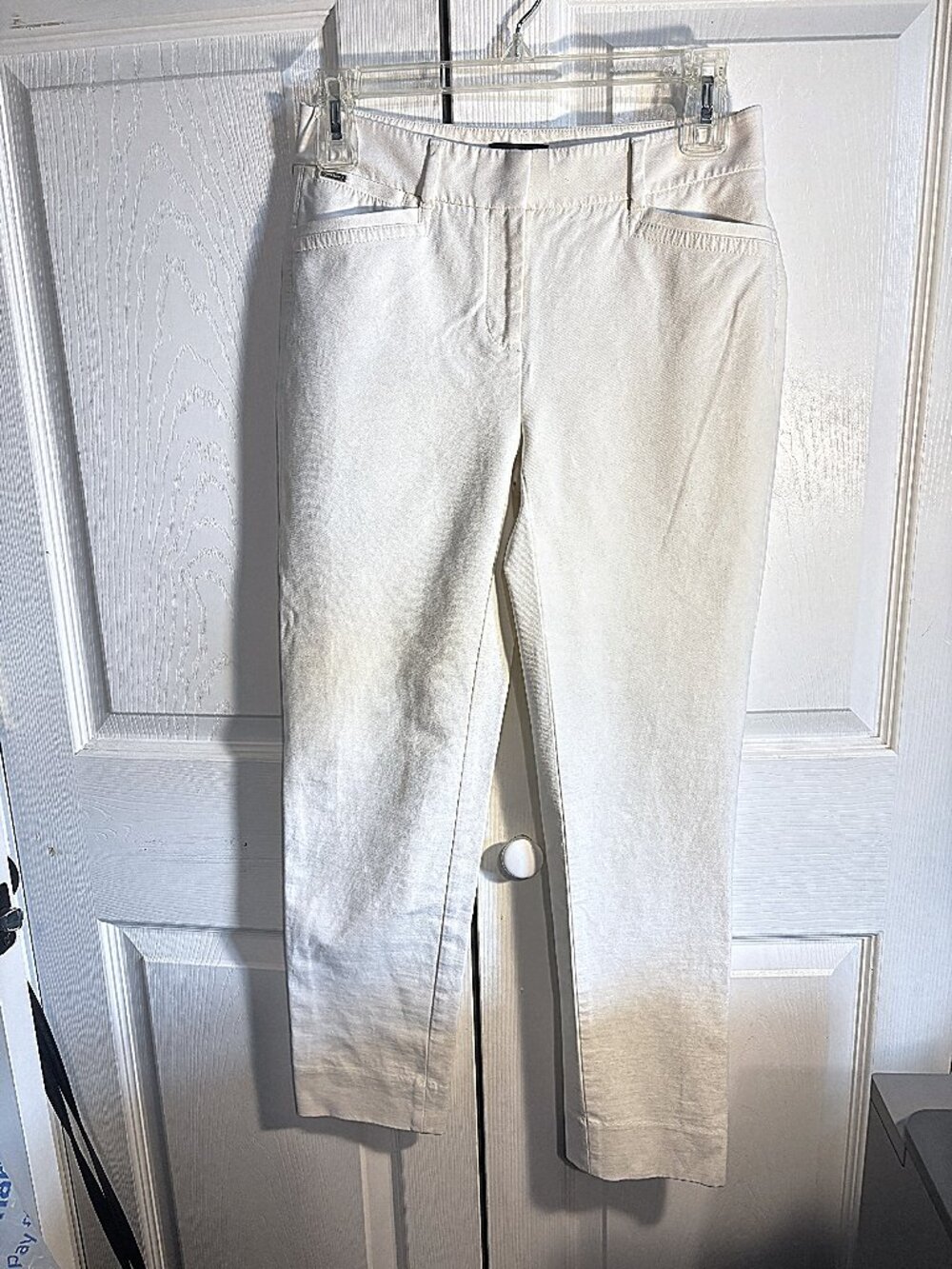 White House/Black Market The Slim Ankle Womens Pants Sz 00 White